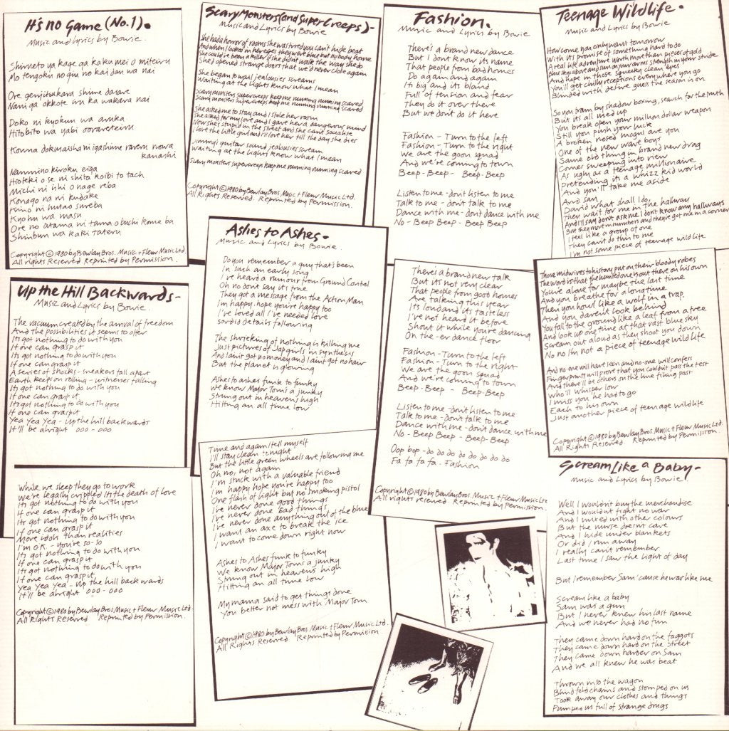 David Bowie - Scary Monsters - Lp