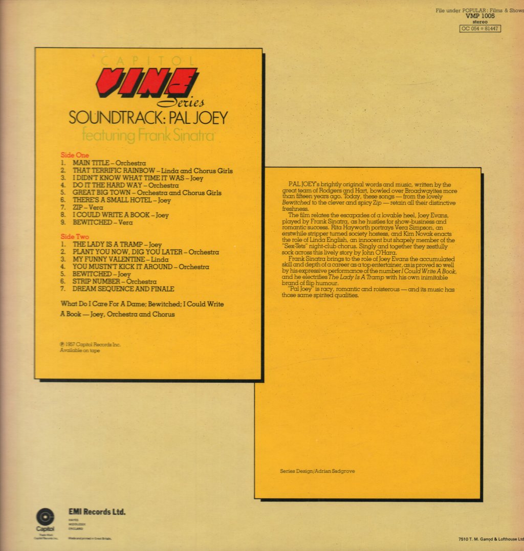 Various Artists - Pal Joey Soundtrack - Lp