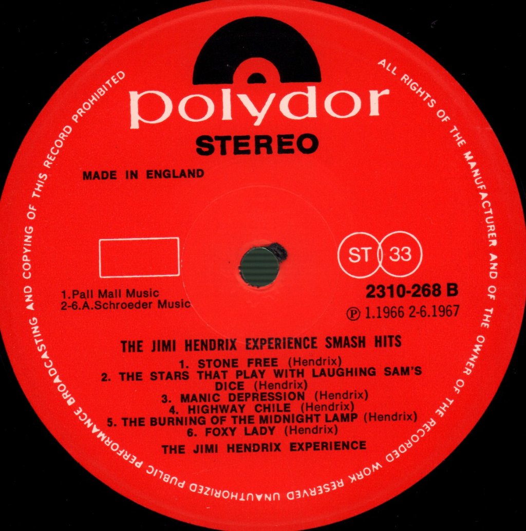 Jimi Hendrix Experience - Smash Hits - Lp
