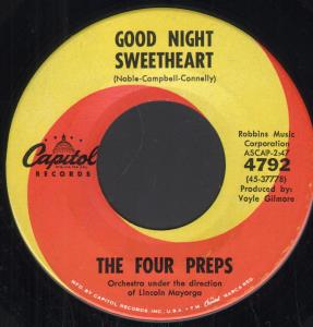 Four Preps - Good Night Sweetheart - 7 Inch