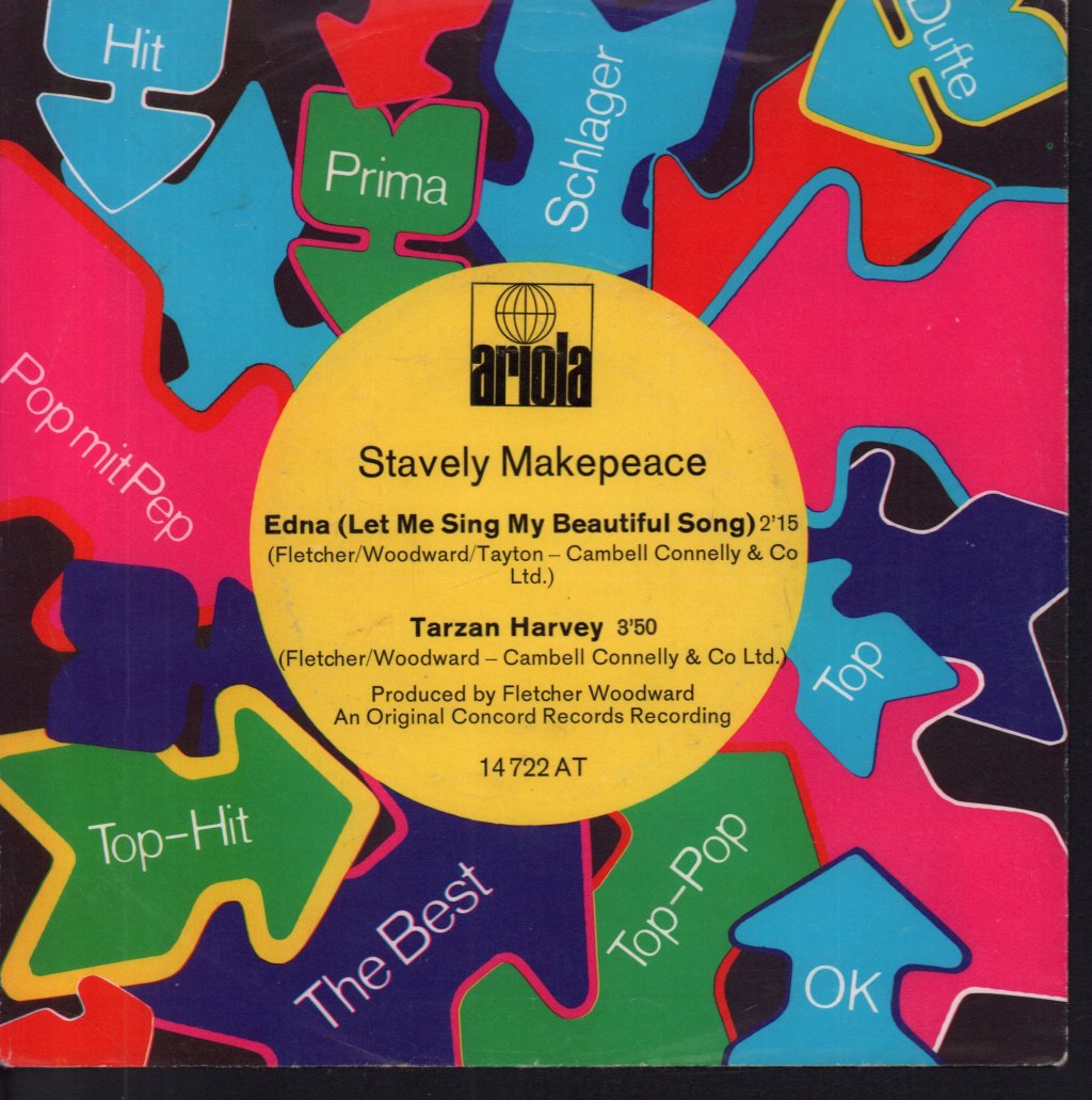 Stavely Makepeace - Edna (Let Me Sing My Beautiful Song) - 7 Inch