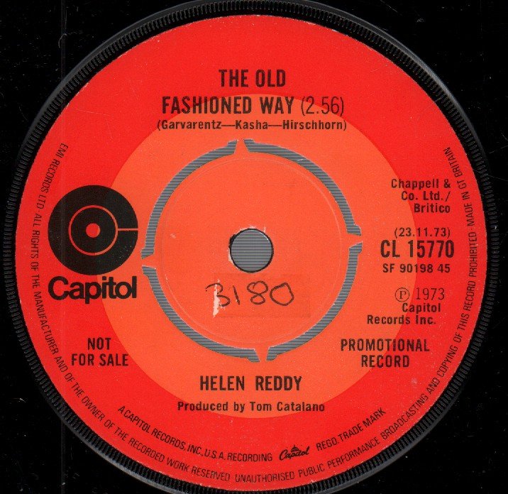Helen Reddy - Old Fashioned Way - 7 Inch