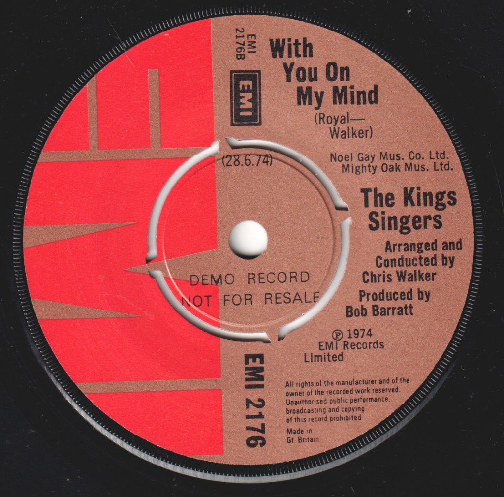 Kings Singers - Singapore Girl - 7 Inch