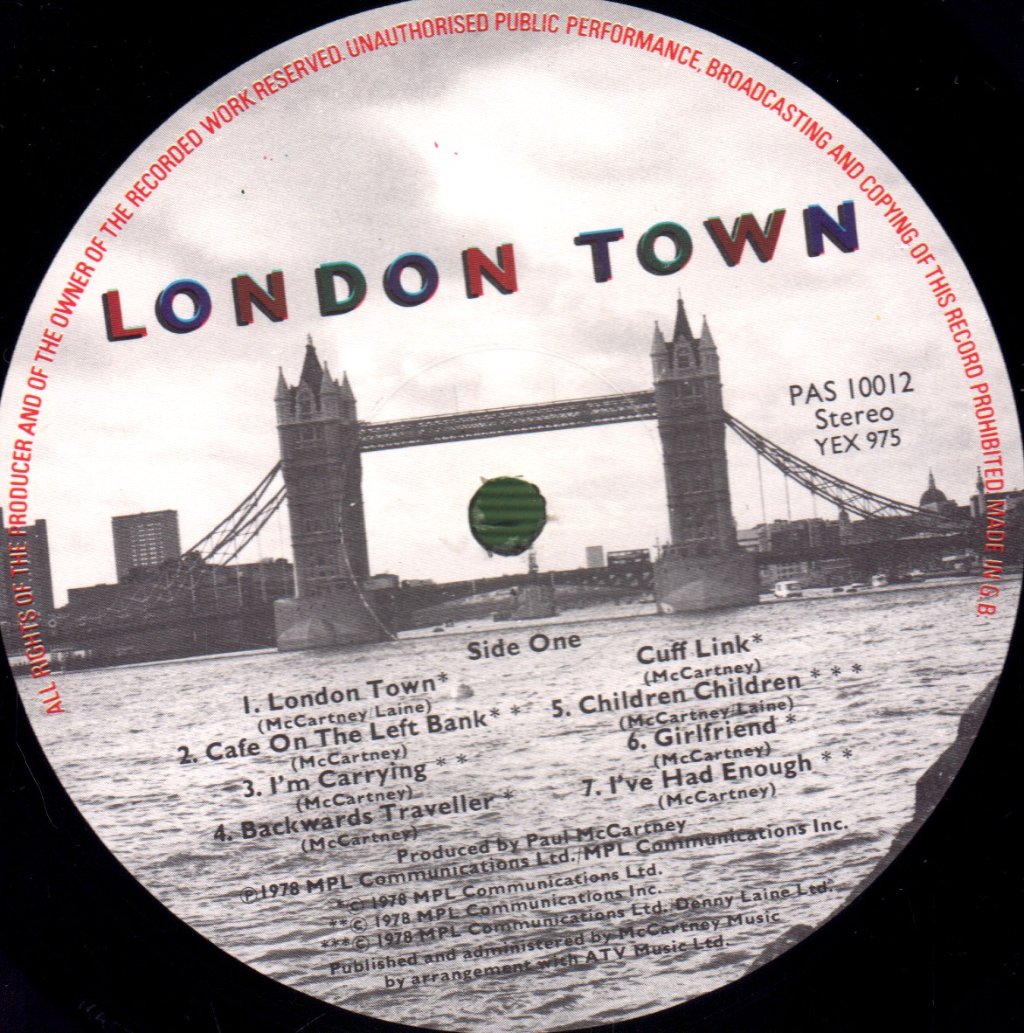 Wings - London Town - Lp
