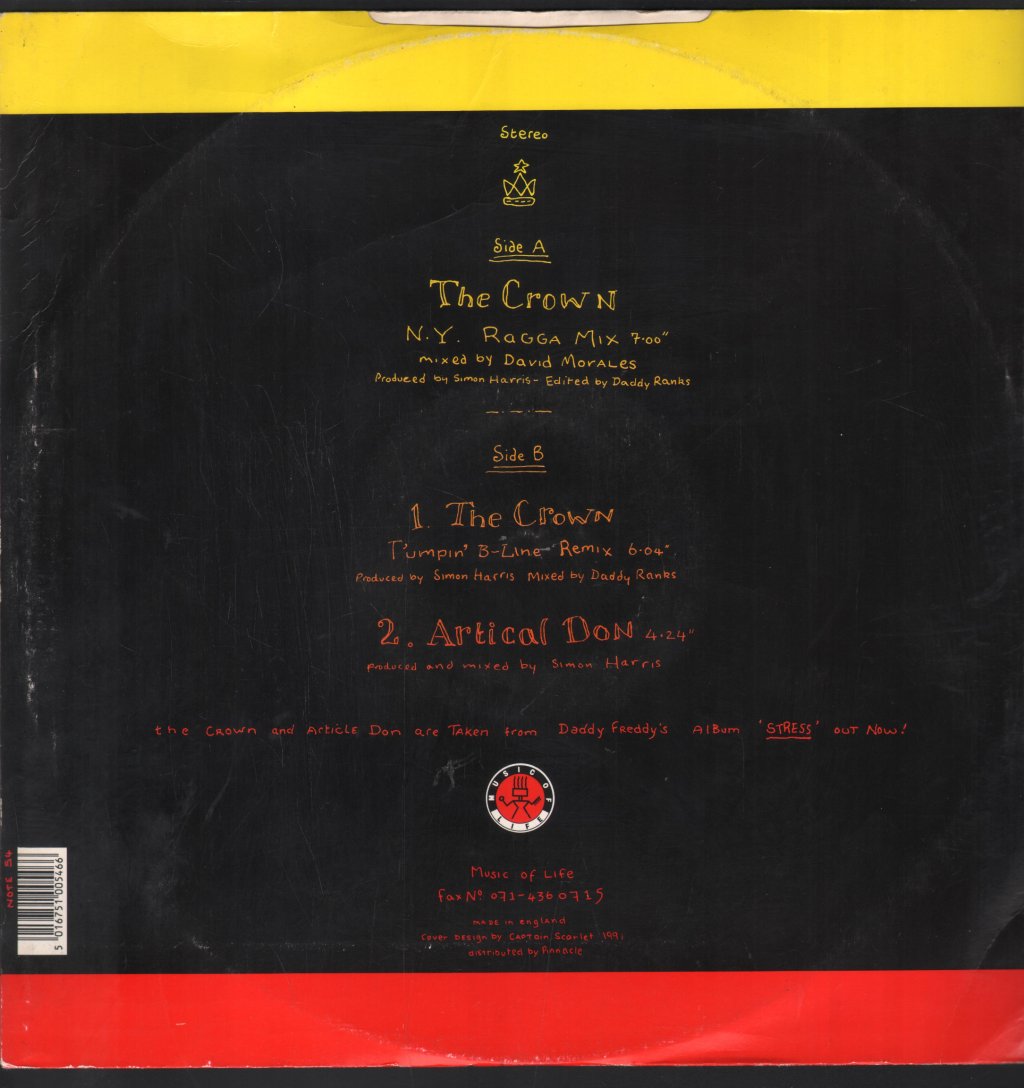 Daddy Freddy - Crown - 12 Inch