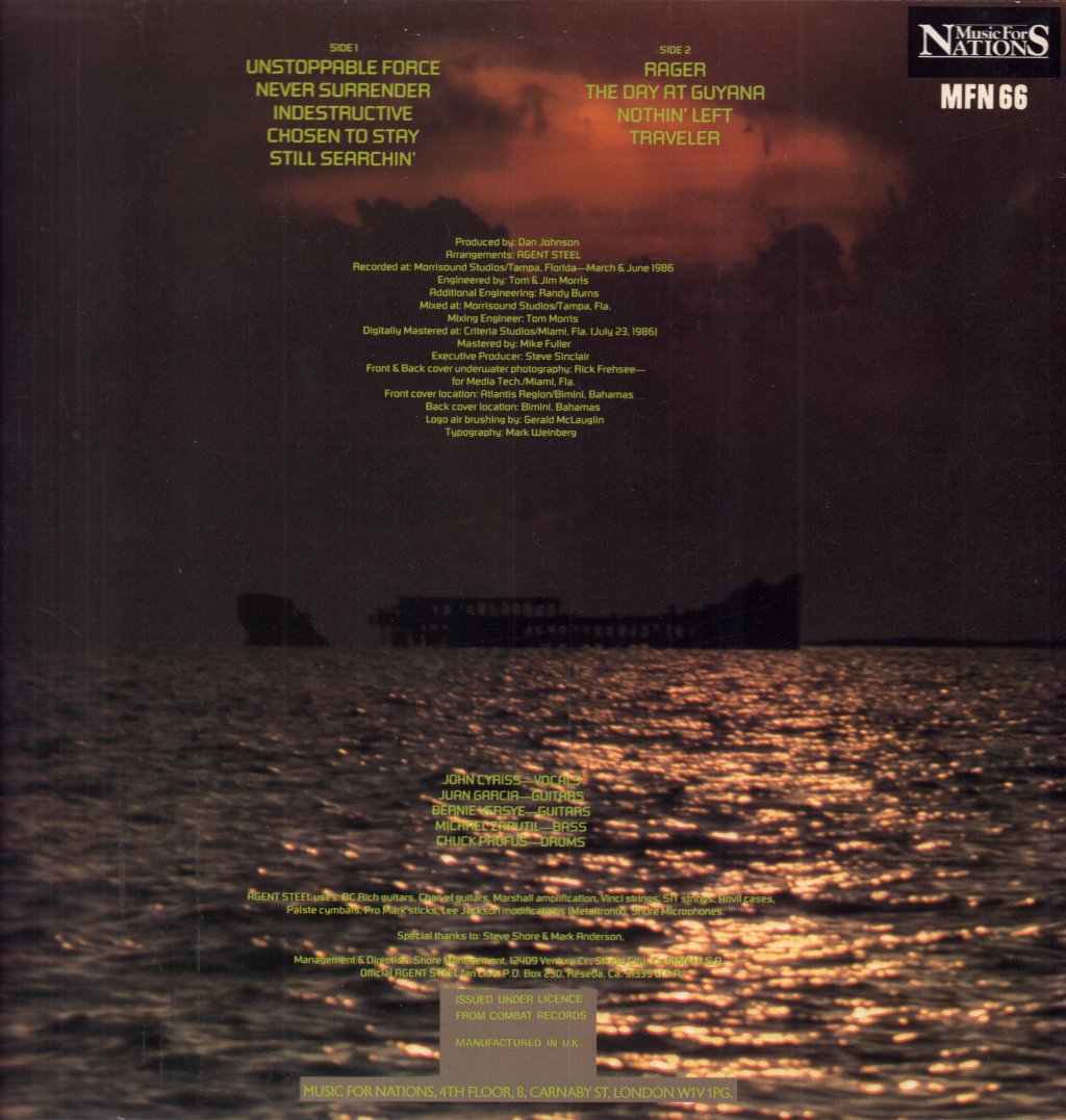 Agent Steel - Unstoppable Force - Lp