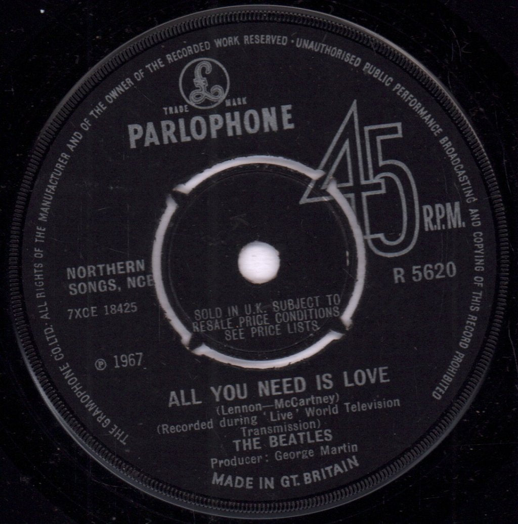 Beatles - All You Need Is Love - 7 Inch