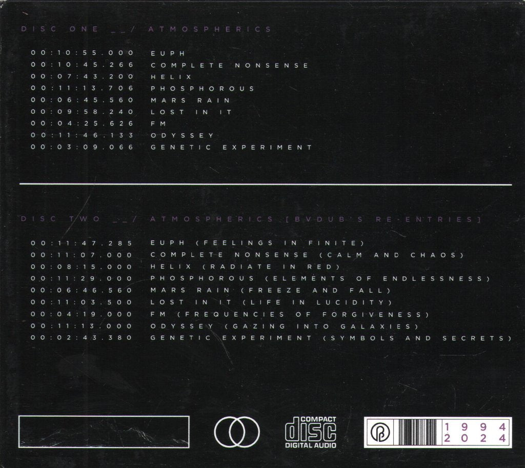 James Bernard - Atmospherics [30th Anniversary Edition] - Double Cd