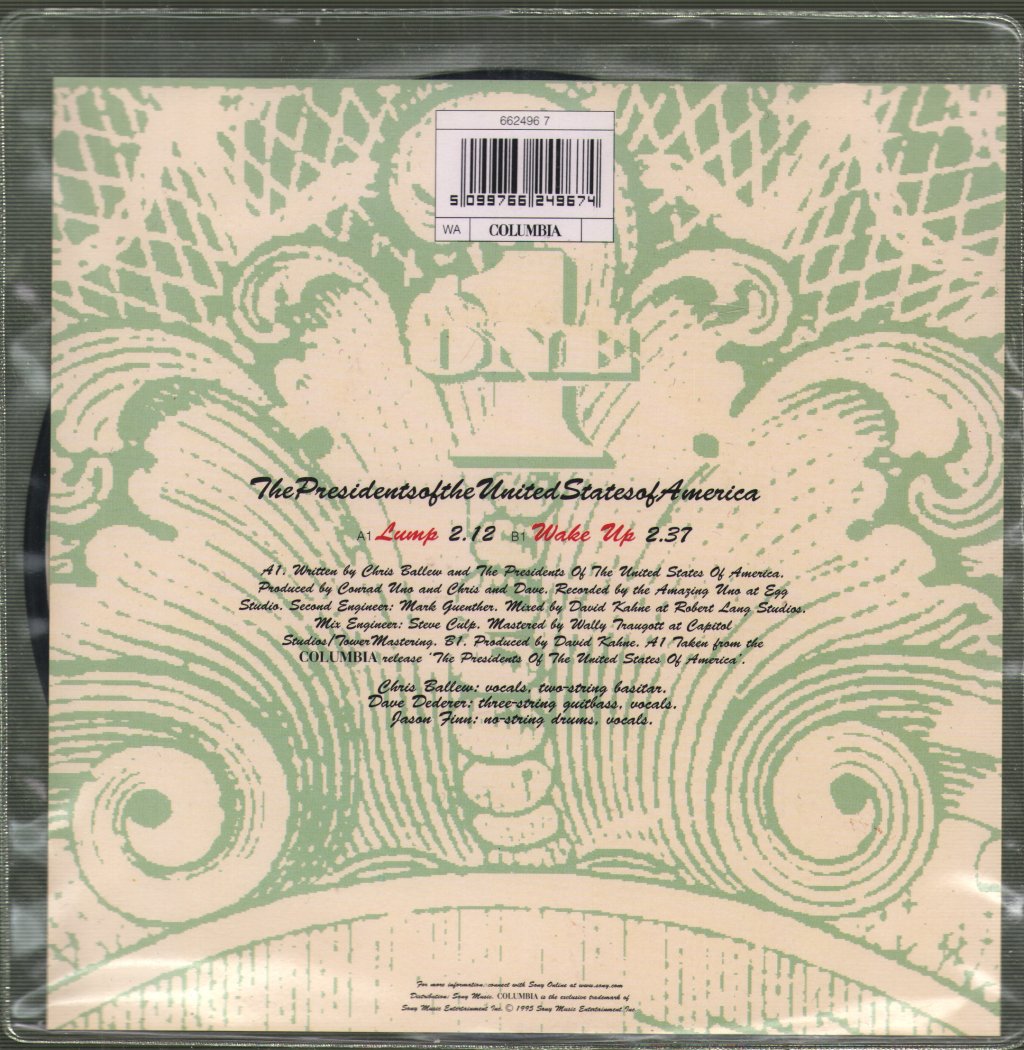 Presidents Of The United States Of America - Lump - 7 Inch