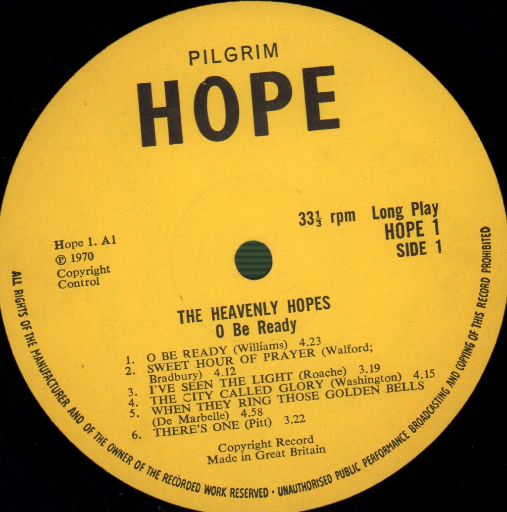 Heavenly Hopes - O Be Ready - Lp