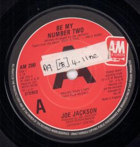 Joe Jackson - Be My Number Two - 7 Inch