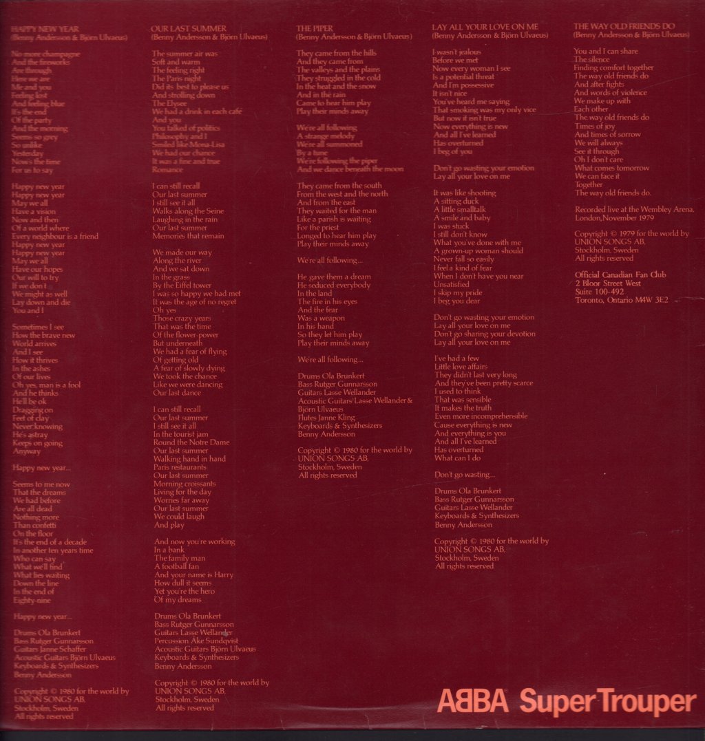 ABBA - Super Trouper - Lp