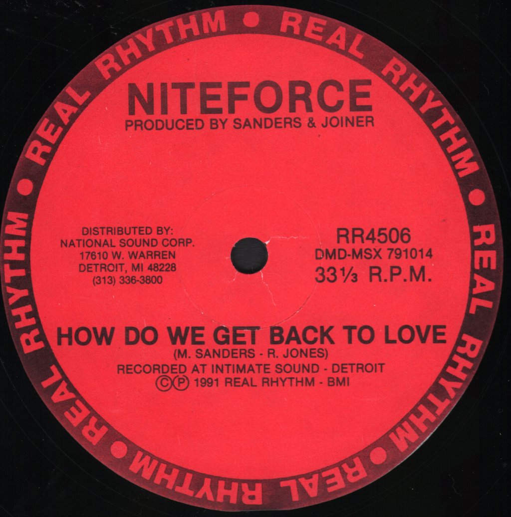 Niteforce - How Do We Get Back To Love - 12 Inch