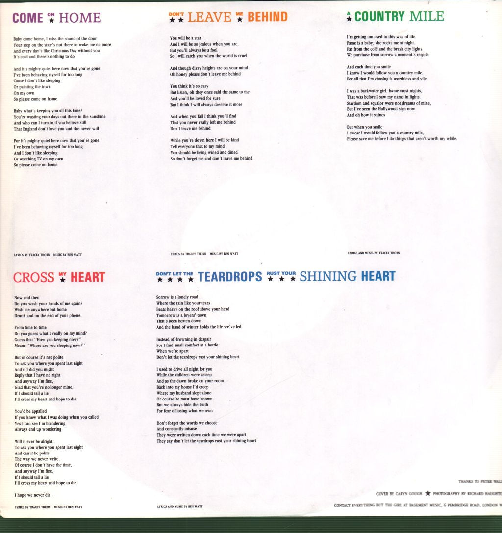 Everything But The Girl - Baby The Stars Shine Bright - Lp