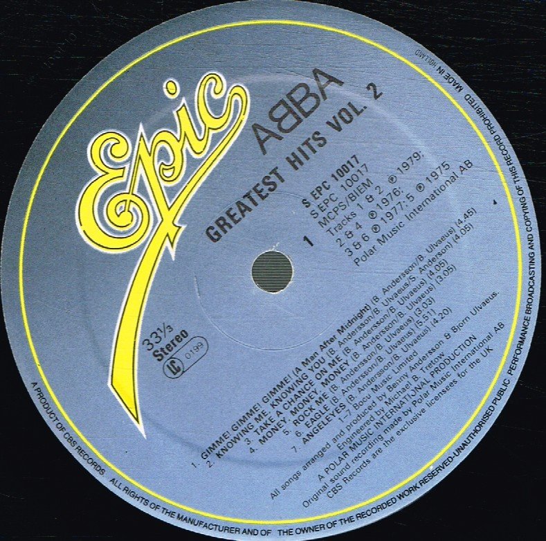 ABBA - Greatest Hits Vol 2 - Lp