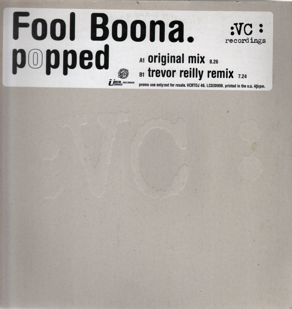 Fool Boona - Popped - 12 Inch