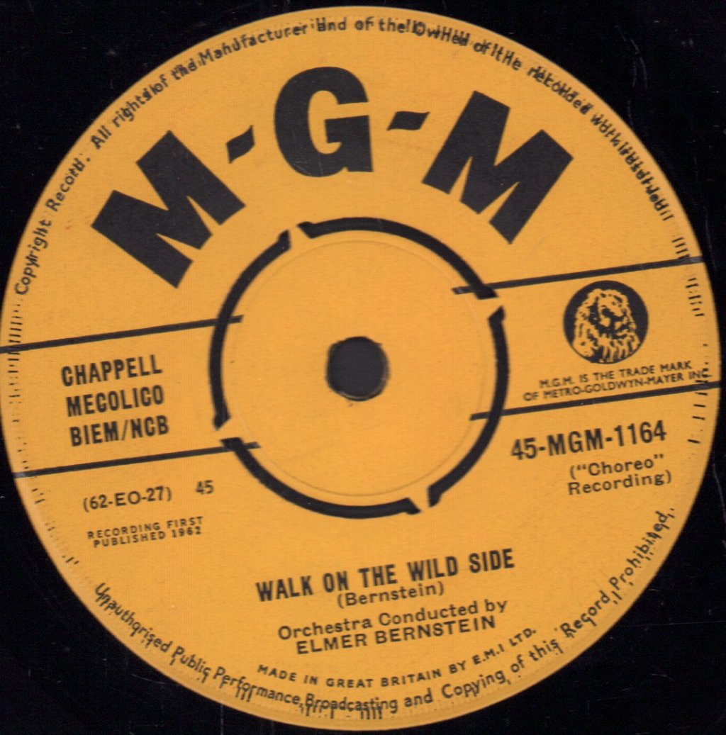 Elmer Bernstein - Walk On The Wild Side - 7 Inch