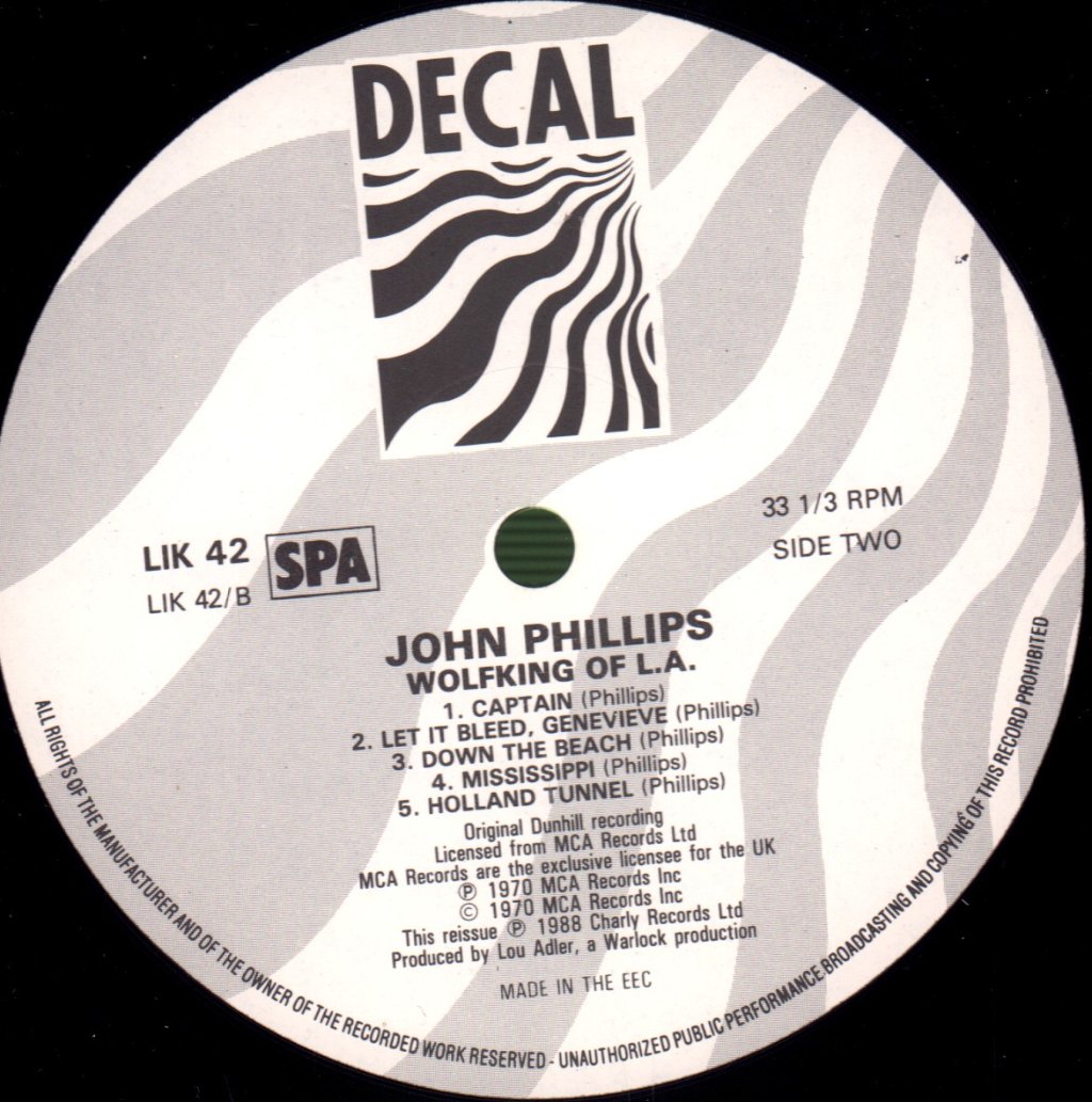 John Phillips - Wolfking Of L.A. - Lp