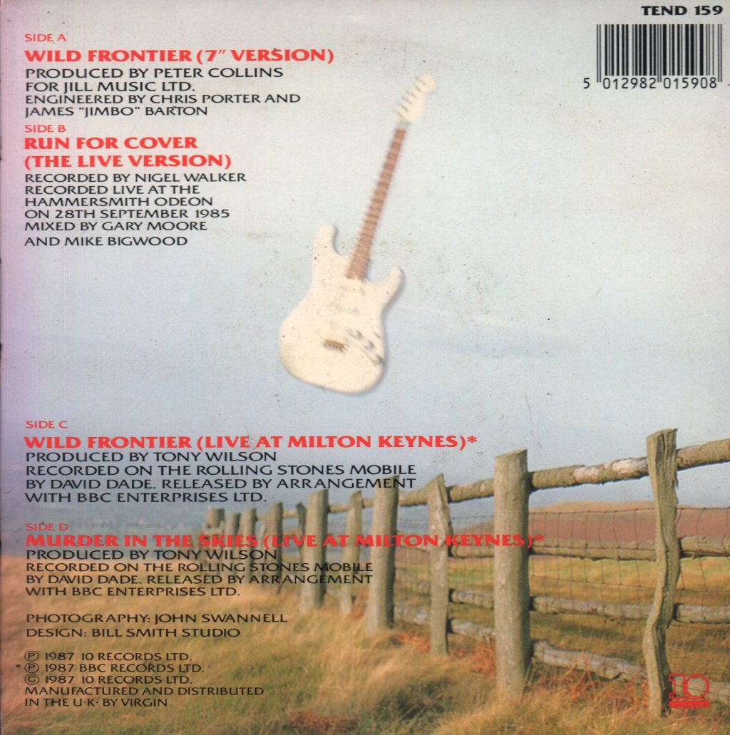 Gary Moore - Wild Frontier - Double 7 Inch