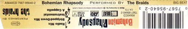 Braids - Bohemian Rhapsody - Cd
