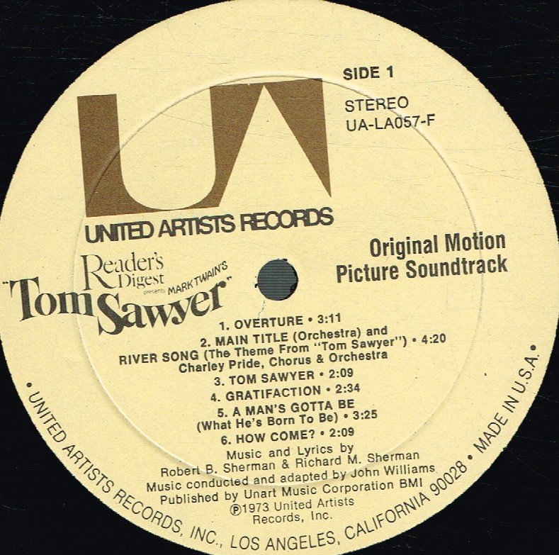 Tom Sawyer - Original Motion Picture Soundtrack - Lp