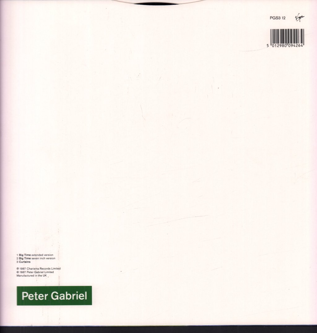 Peter Gabriel - Big Time - 12 Inch