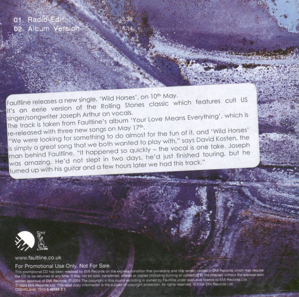 Faultline - Wild Horses - Cd