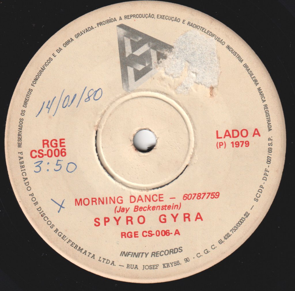 Spyro Gyra - Morning Dance - 7 Inch