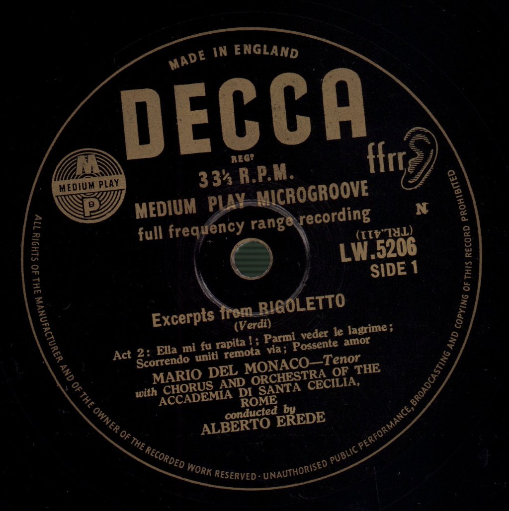 Giuseppe Verdi - Excerpts From Rigoletto (Verdi) - Lp