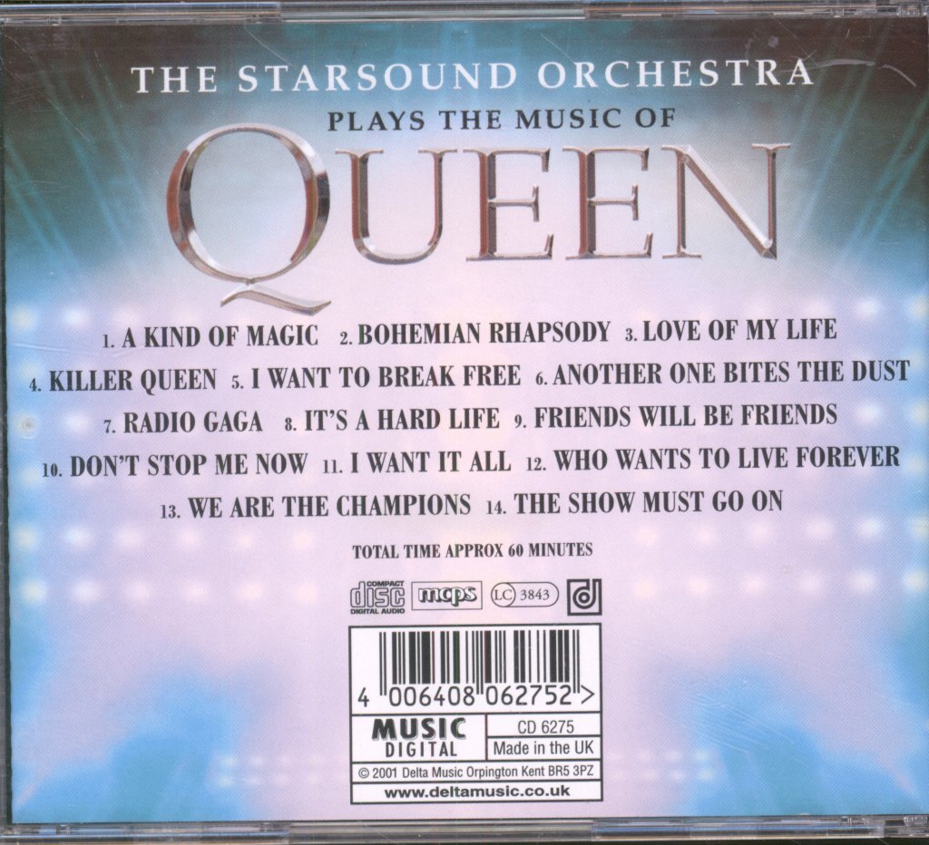 Starsound Orchestra - Starsound Orchestra Plays The Music Of Queen - Cd