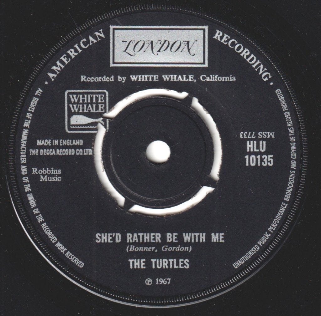 Turtles - She'd Rather Be With Me - 7 Inch