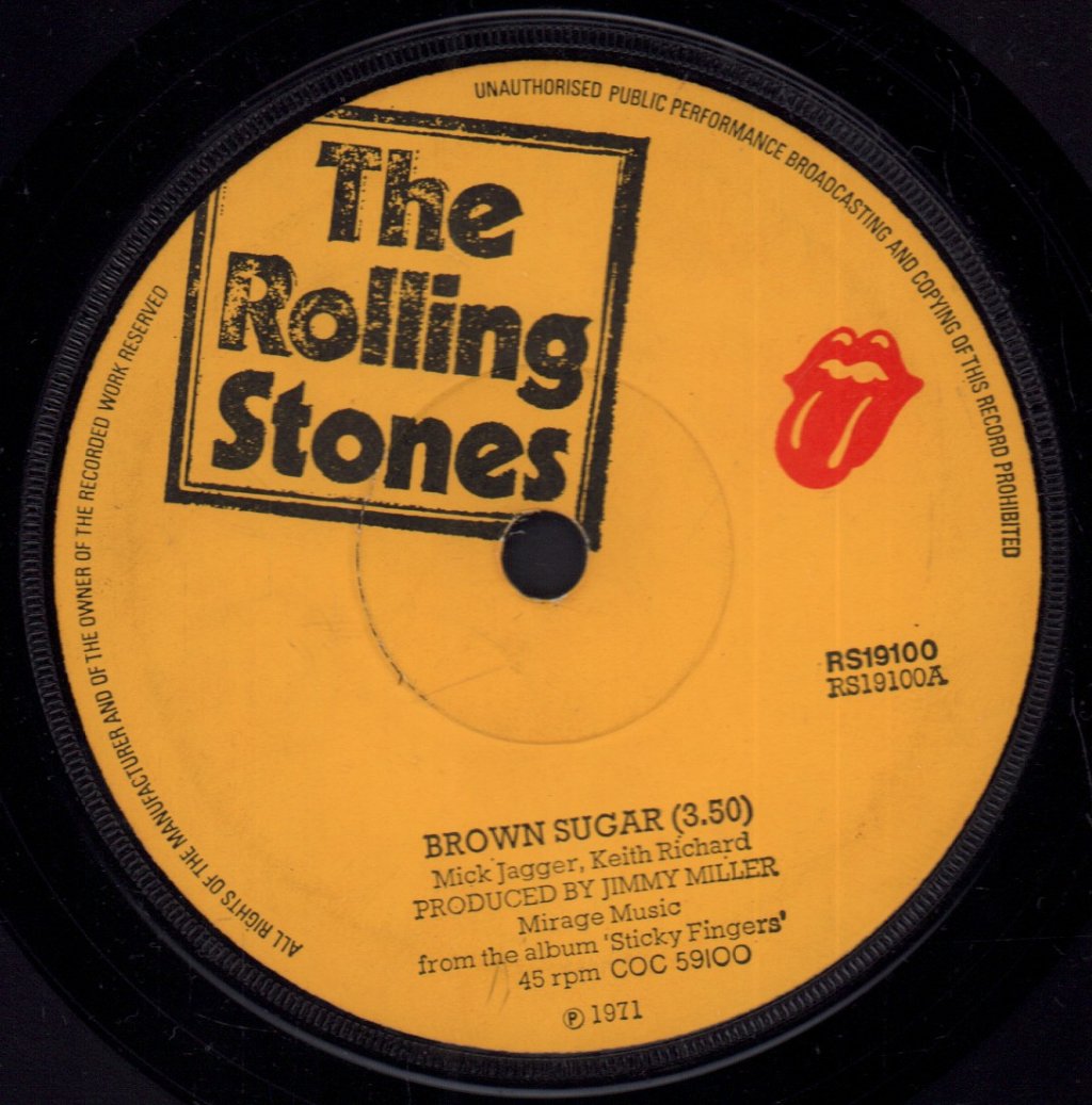 Rolling Stones - Brown Sugar / Bitch / Let It Rock - 7 Inch