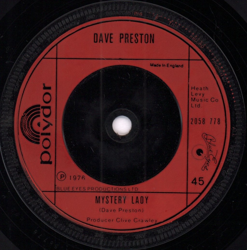 Dave Preston - Too Much Of You - 7 Inch
