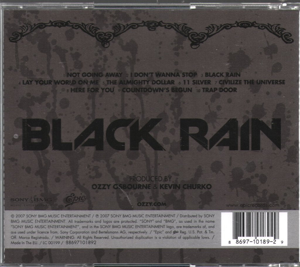 Ozzy Osbourne - Black Rain - Cd