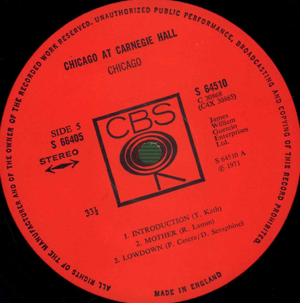 Chicago - Chicago At Carnegie Hall - Lp Set