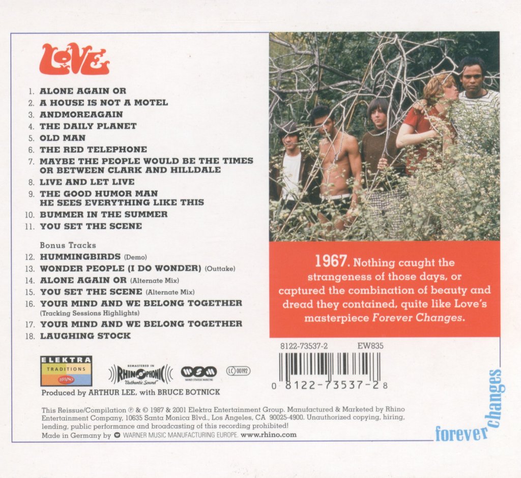 Love (Us Psych Group) - Forever Changes - Cd