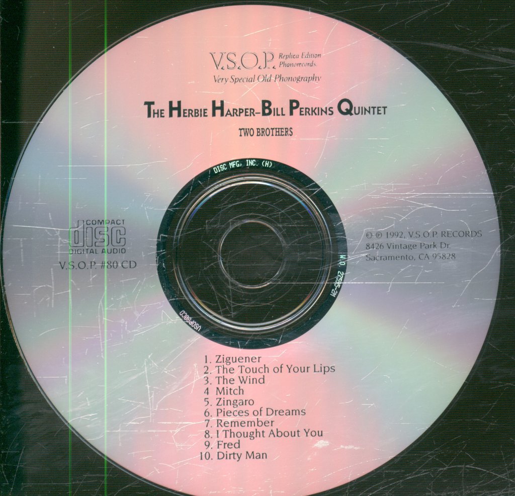 Herbie Harper-Bill Perkins Quintet - Two Brothers - Cd