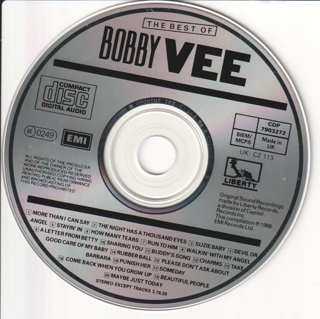 Bobby Vee - Best Of - Cd