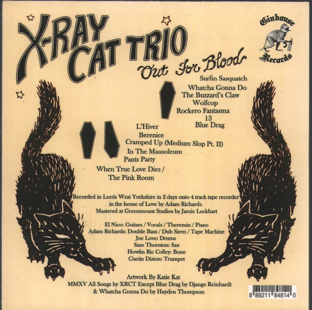 X Ray Cat Trio - Out For Blood - Cd