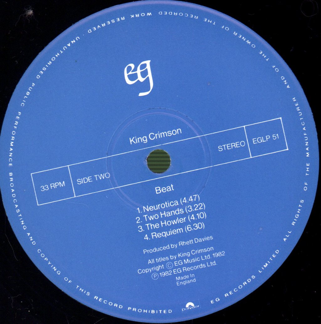 King Crimson - Beat - Lp