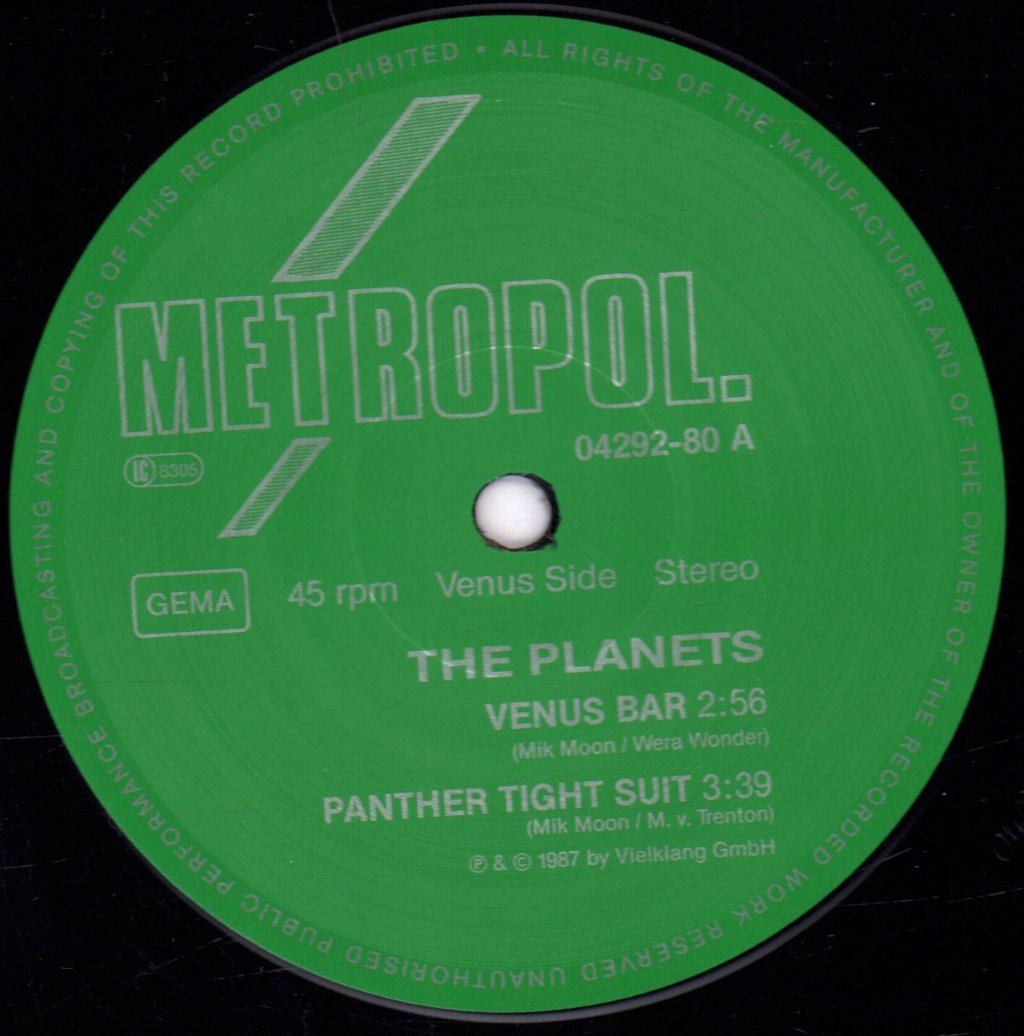 Planets (Synth Pop/New Wave Group) - Mars Is Blue Venus Is Green - 12 Inch