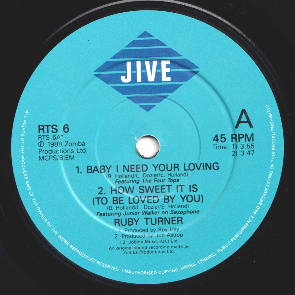 Ruby Turner - Soul Set - 7 Inch