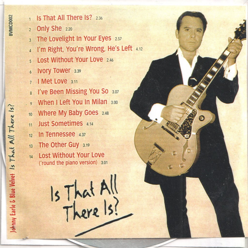 Johnny Earle And Blue Velvet With The Jordanaires - Is That All There Is? - Cd