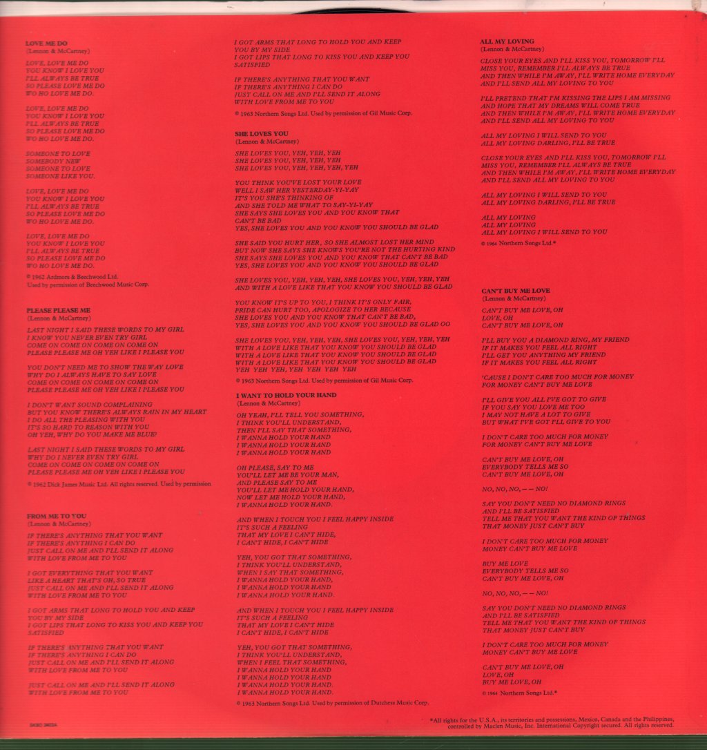 Beatles - 1962-1966 - Double Lp