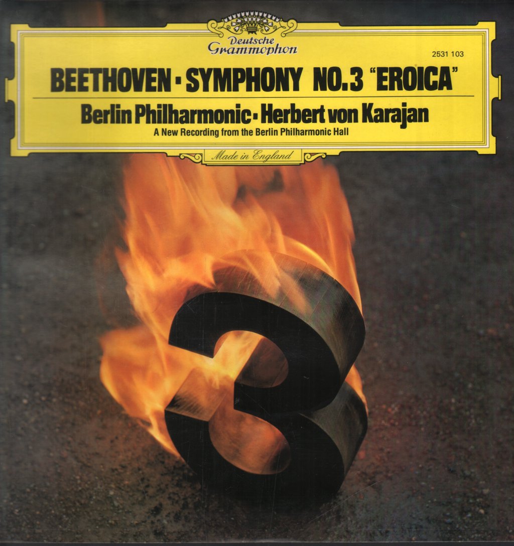 Herbert Von Karajan / Berlin Philharmonic Orchestra - Beethoven - Symphony No.3 Eroica - Lp