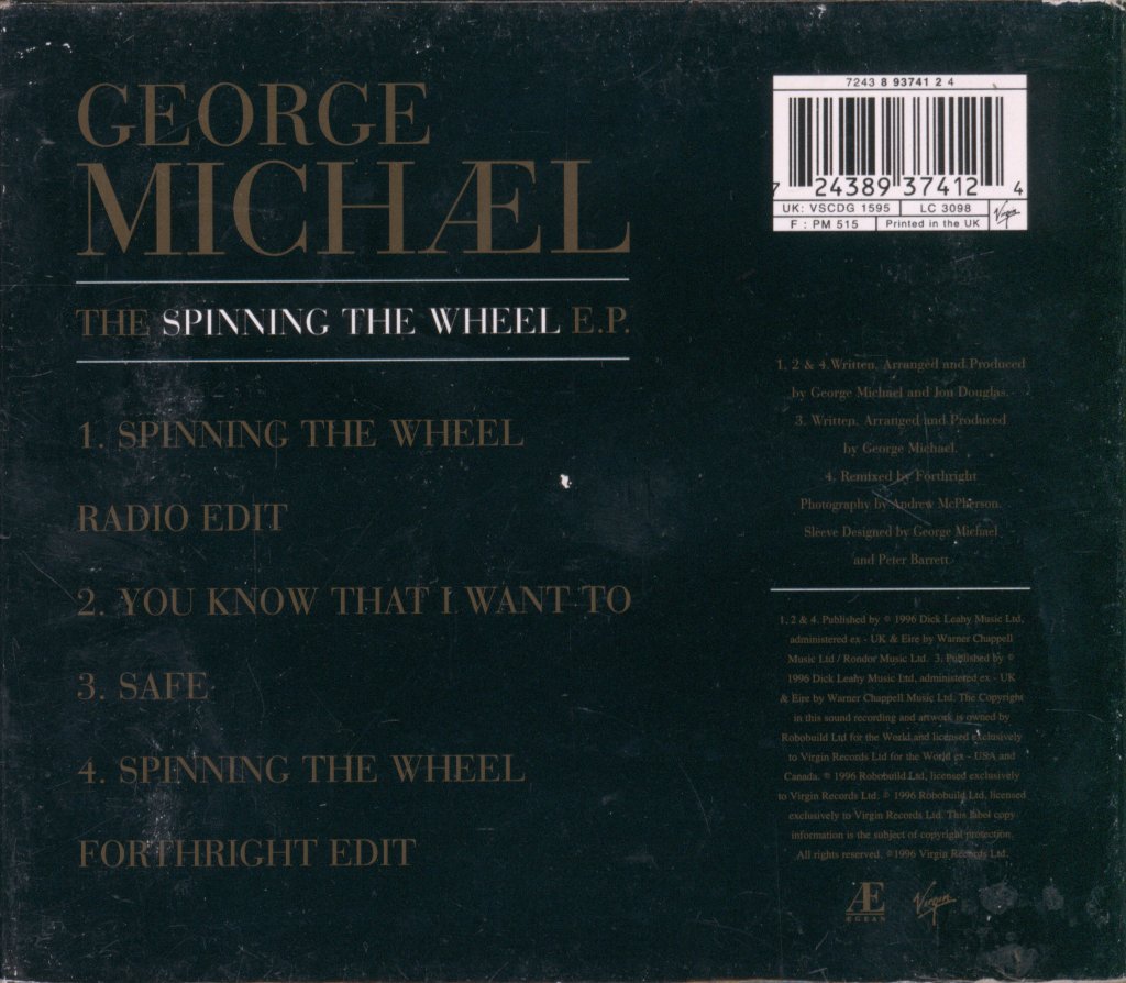 George Michael - Spinning The Wheel - Cd