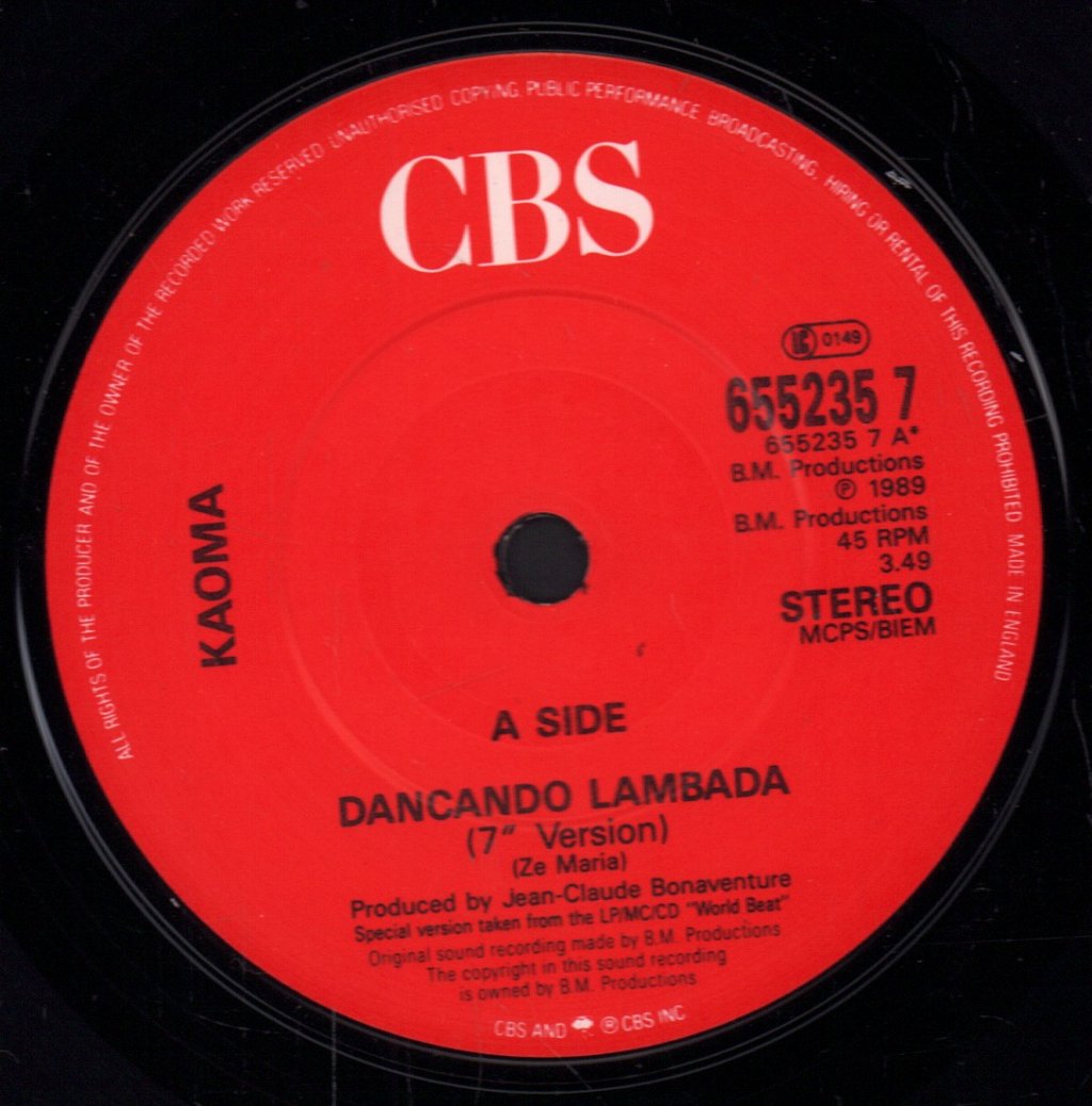 Kaoma - Dancando Lambada - 7 Inch