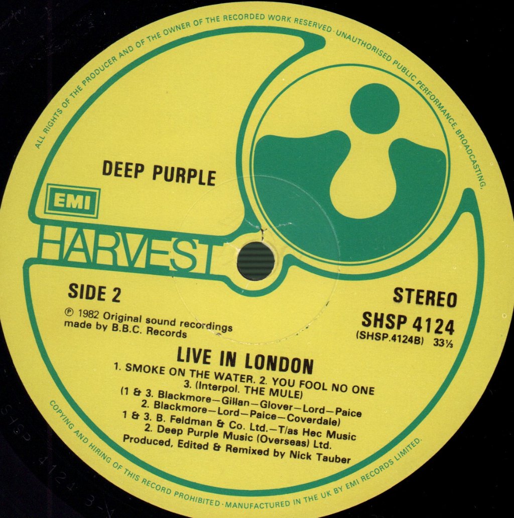 Deep Purple - Live In London - Lp