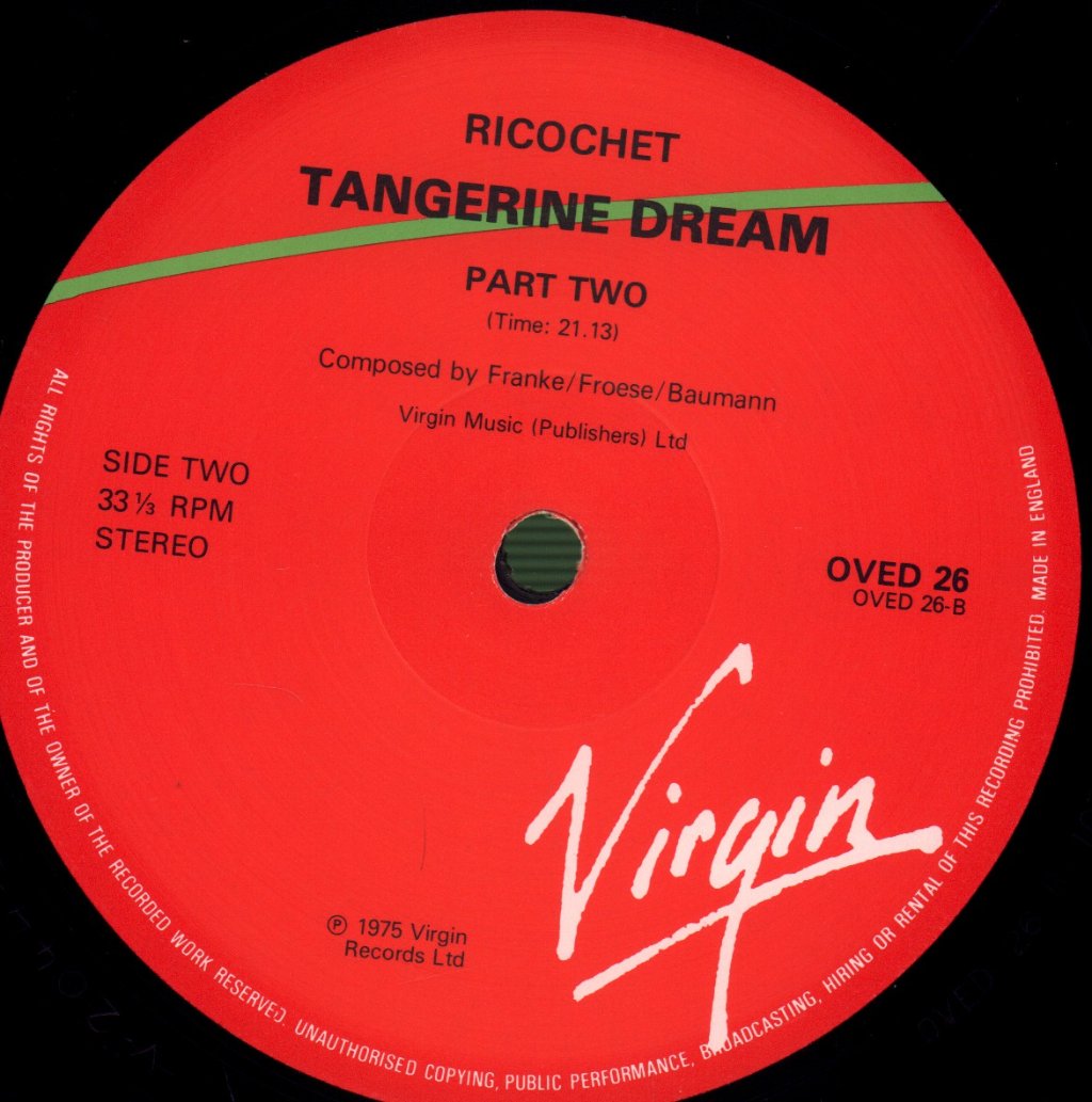 Tangerine Dream - Ricochet - Lp