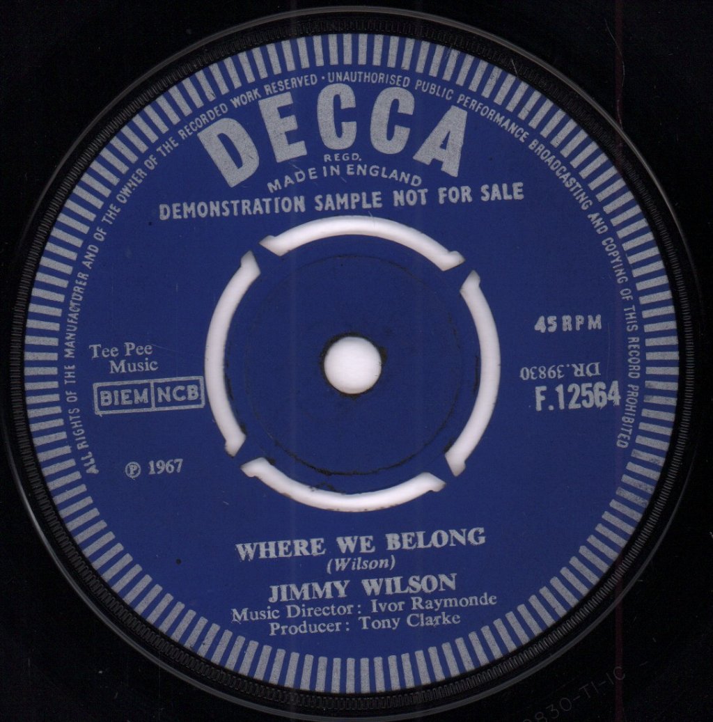 Jimmy Wilson And The Pets - Edelweiss - 7 Inch